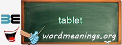 WordMeaning blackboard for tablet